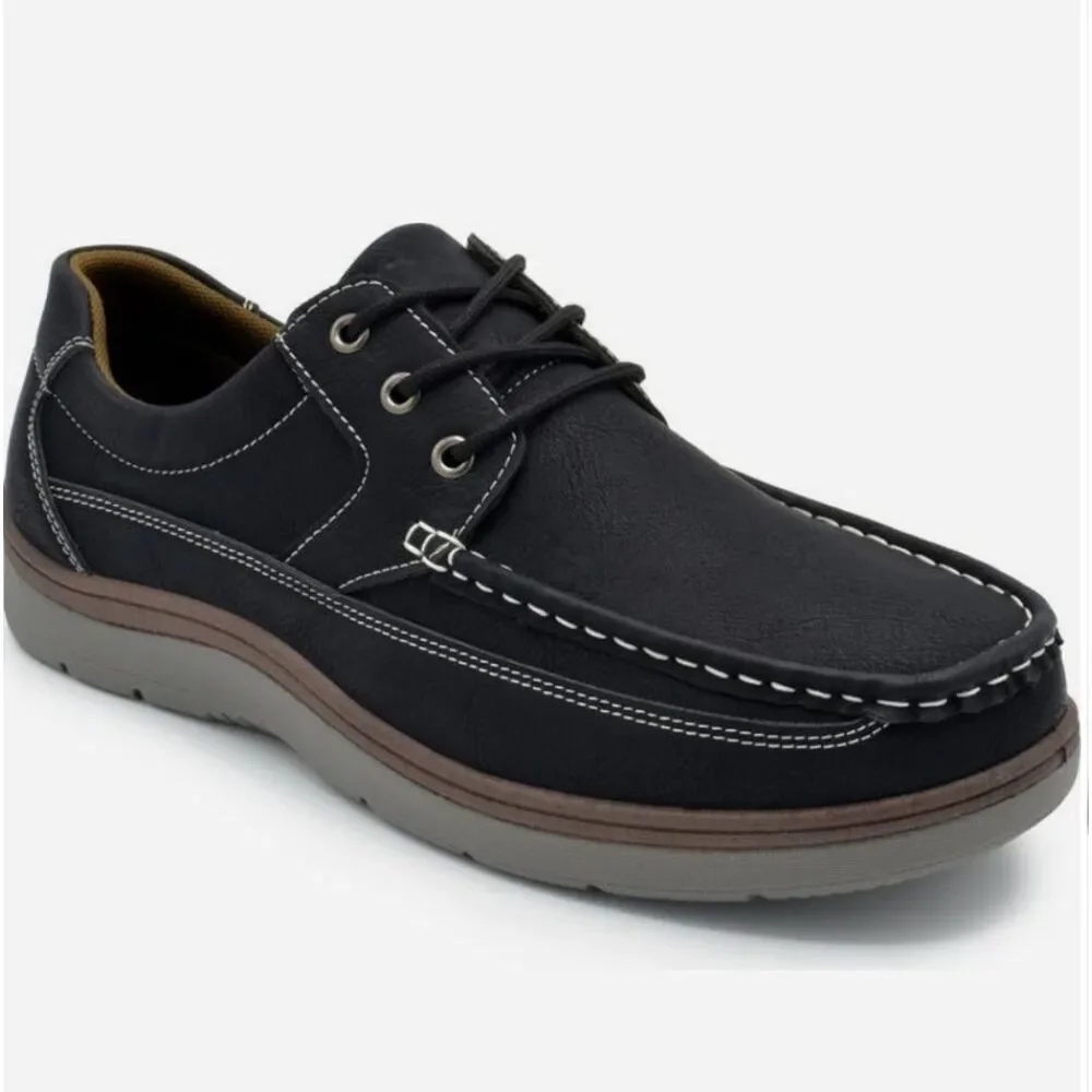 Classic Black Boat Shoes for Men